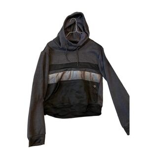 Union Made Jared Crop Top Pullover Hoodie Womans M